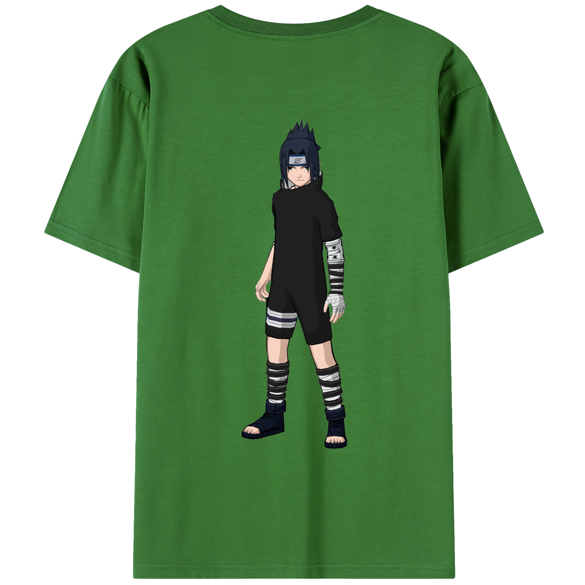 （画像用） NARUTO -ナルト- うちは サスケ Uchiha Sasuke レディース半袖Tシャツ(バックプリント)